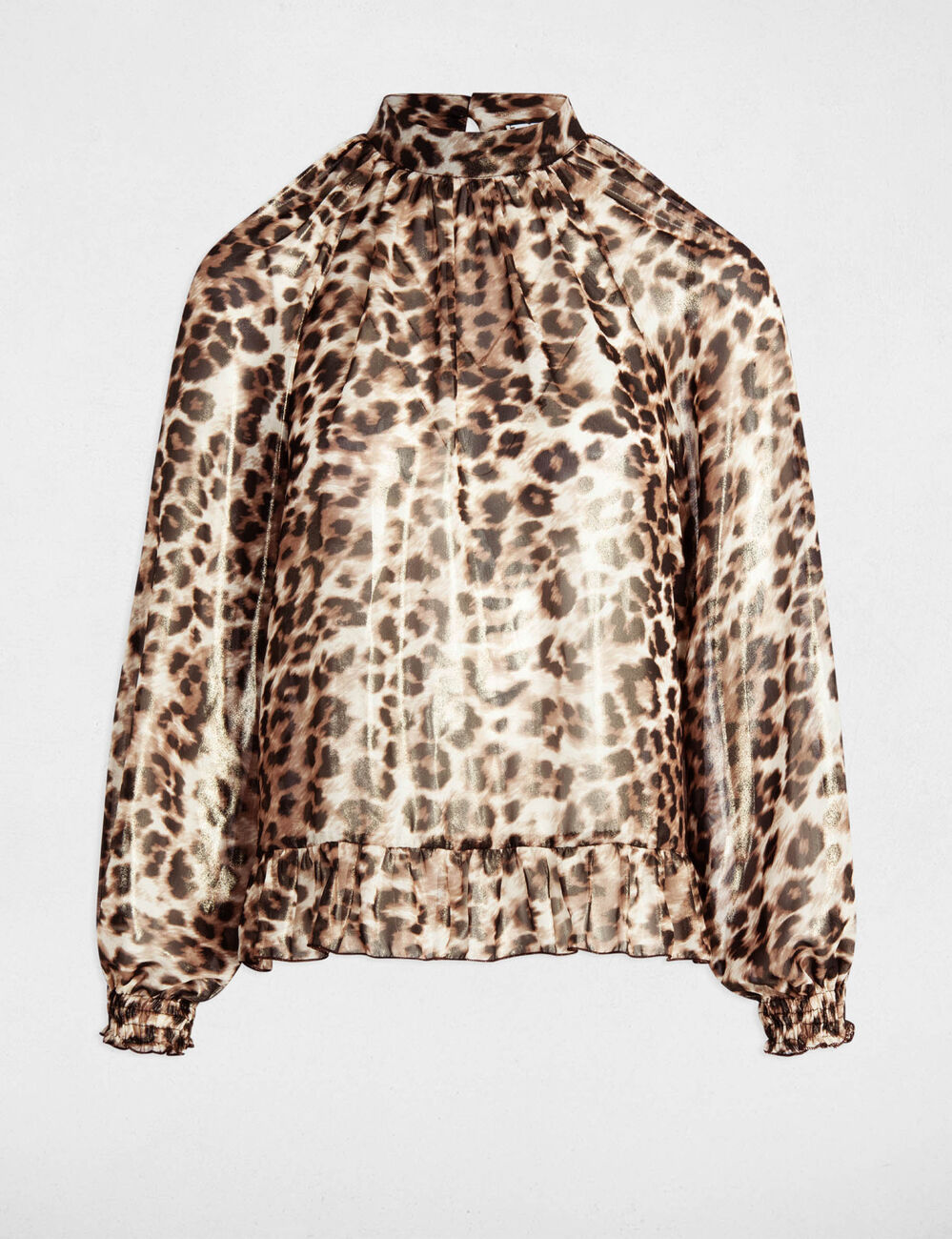 Blouse manches 3/4 imprimée multicolore femme