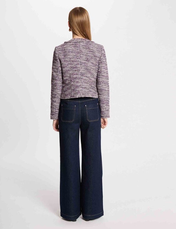 blazer court tweed multicolore femme Blazer court tweed multicolore femme