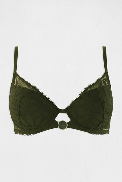 Soutien-gorge coques vert kaki femme