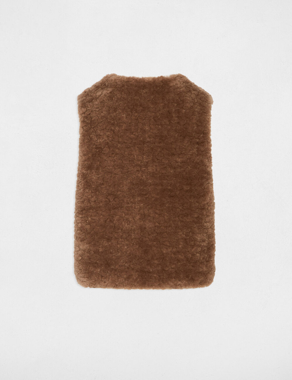 Gilet fausse fourrure marron femme