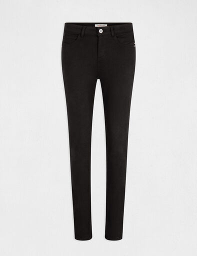 Pantalon slim taille standard noir femme