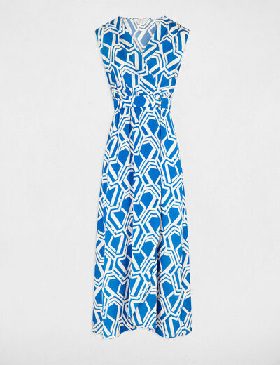 Robe longue portefeuille multico femme