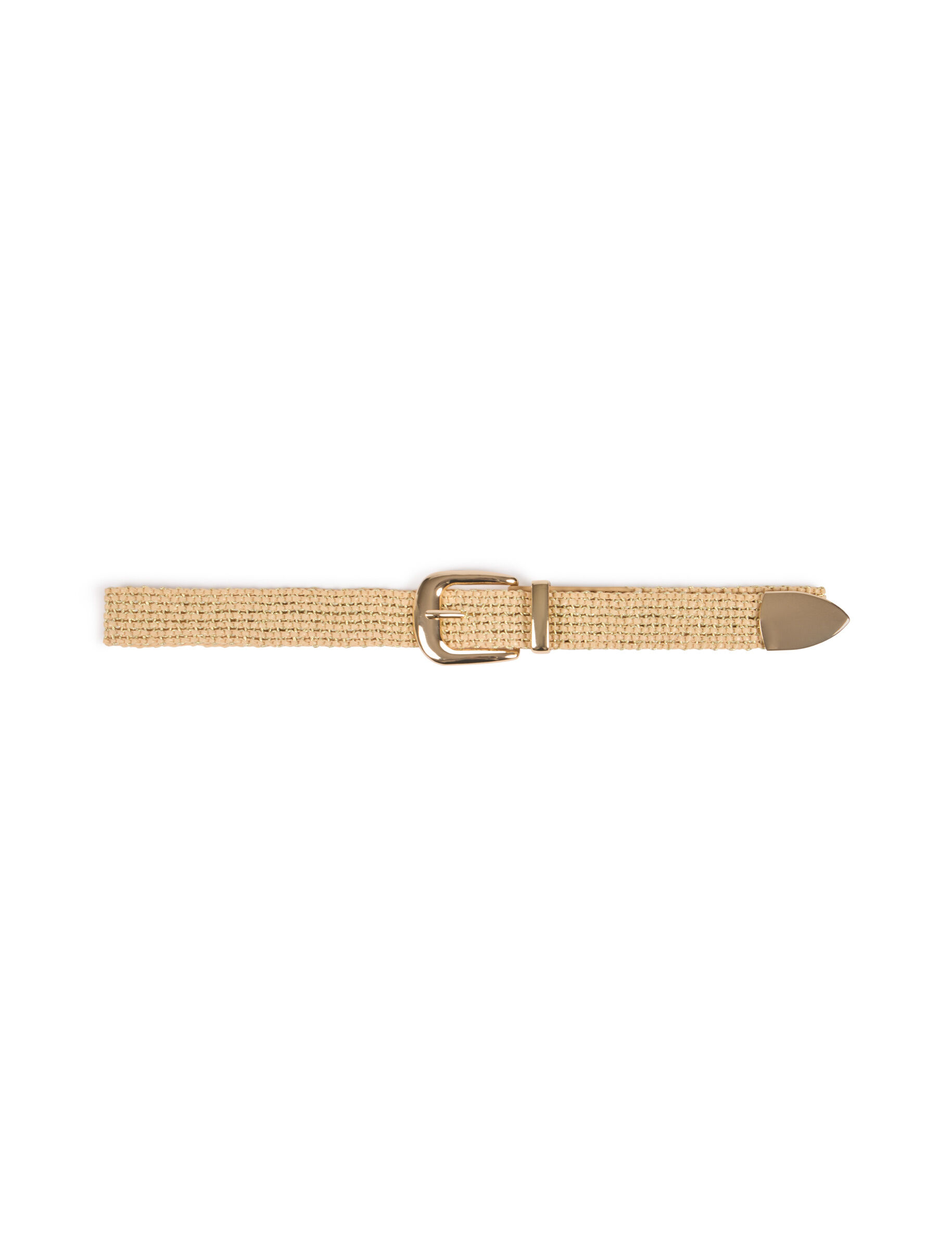 Ceinture tressée beige femme - Morgan - Modalova