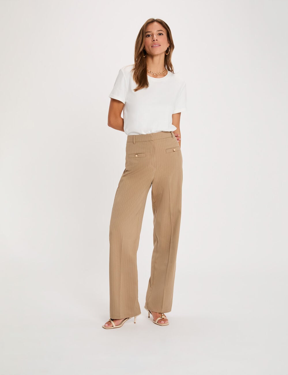 T-shirt manches courtes blanc femme