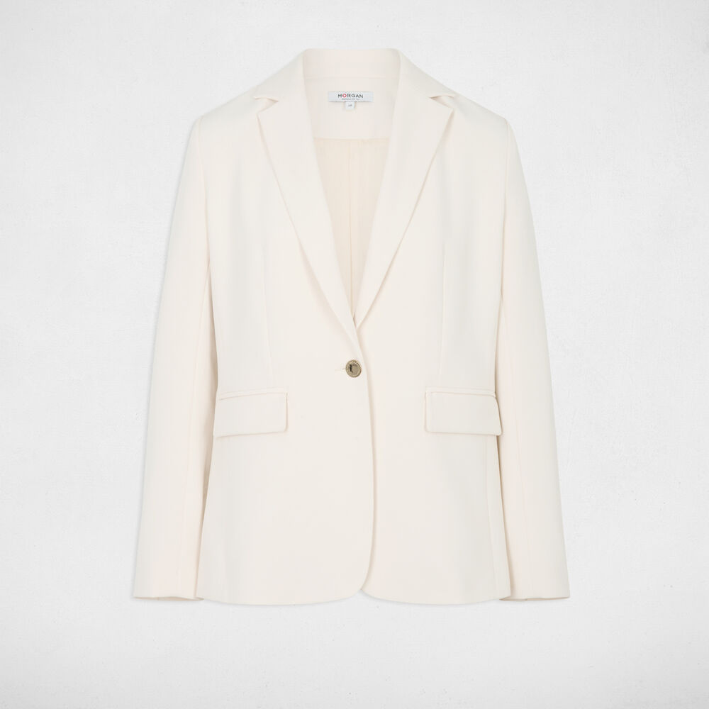 Veste sans manches creme femme