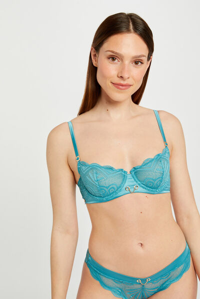 Soutien-gorge armatures bleu femme