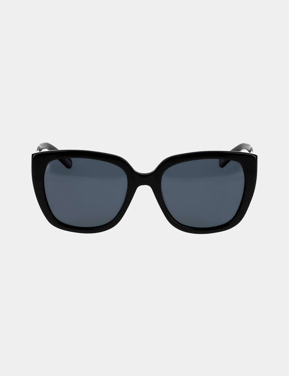Lunettes de soleil carrées noir femme