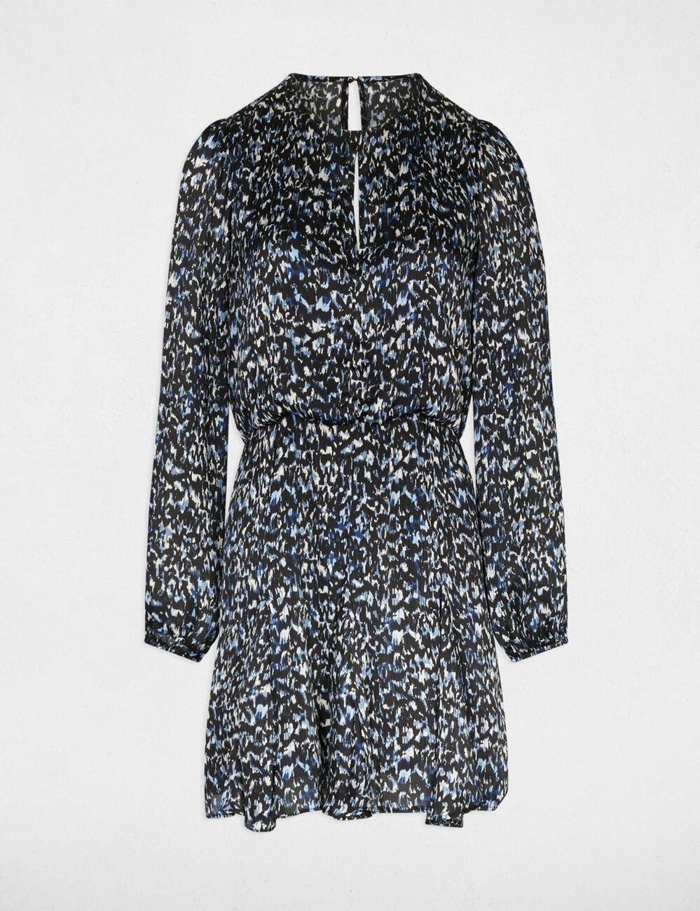 Robe courte imprim&eacute;e multicolore femme