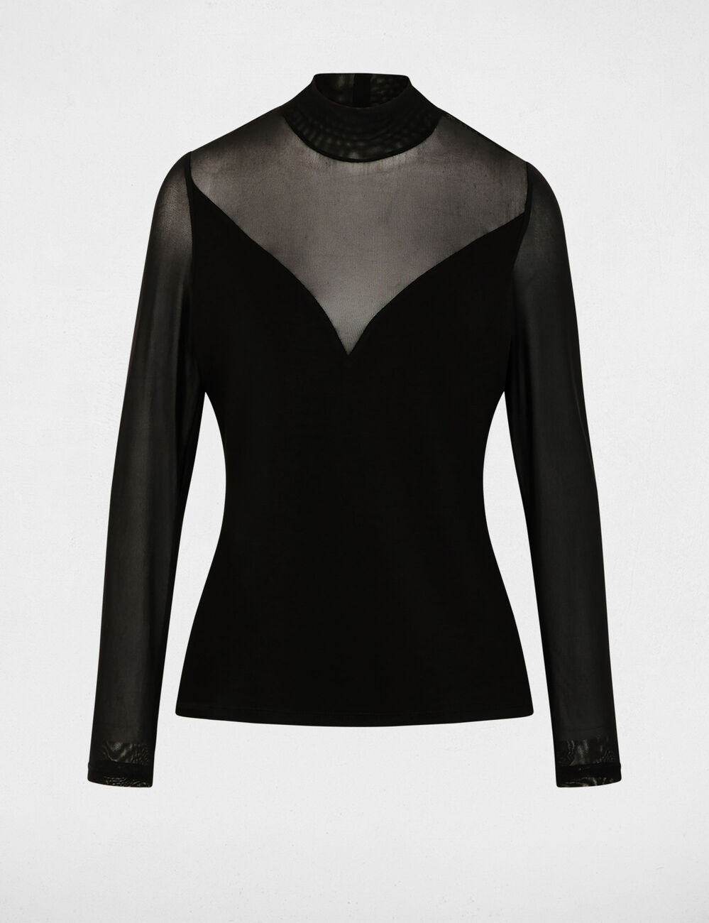 T-shirt manches longues noir femme