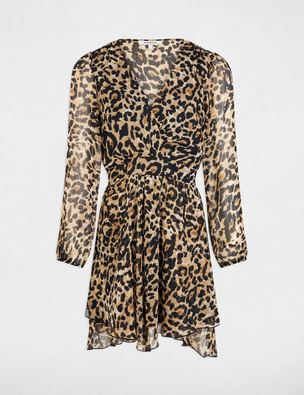 Robe courte ajust&eacute;e imprim&eacute;e multicolore femme
