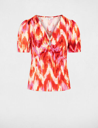 T-shirt manches courtes multico femme