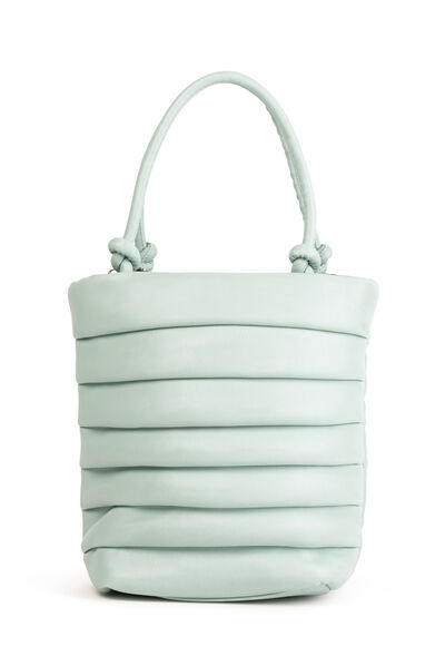 Sac seau avec fronces vert femme
