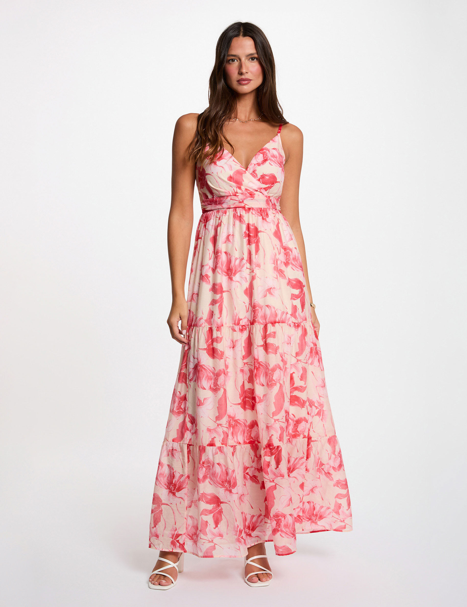 Robe longue cache coeur femme