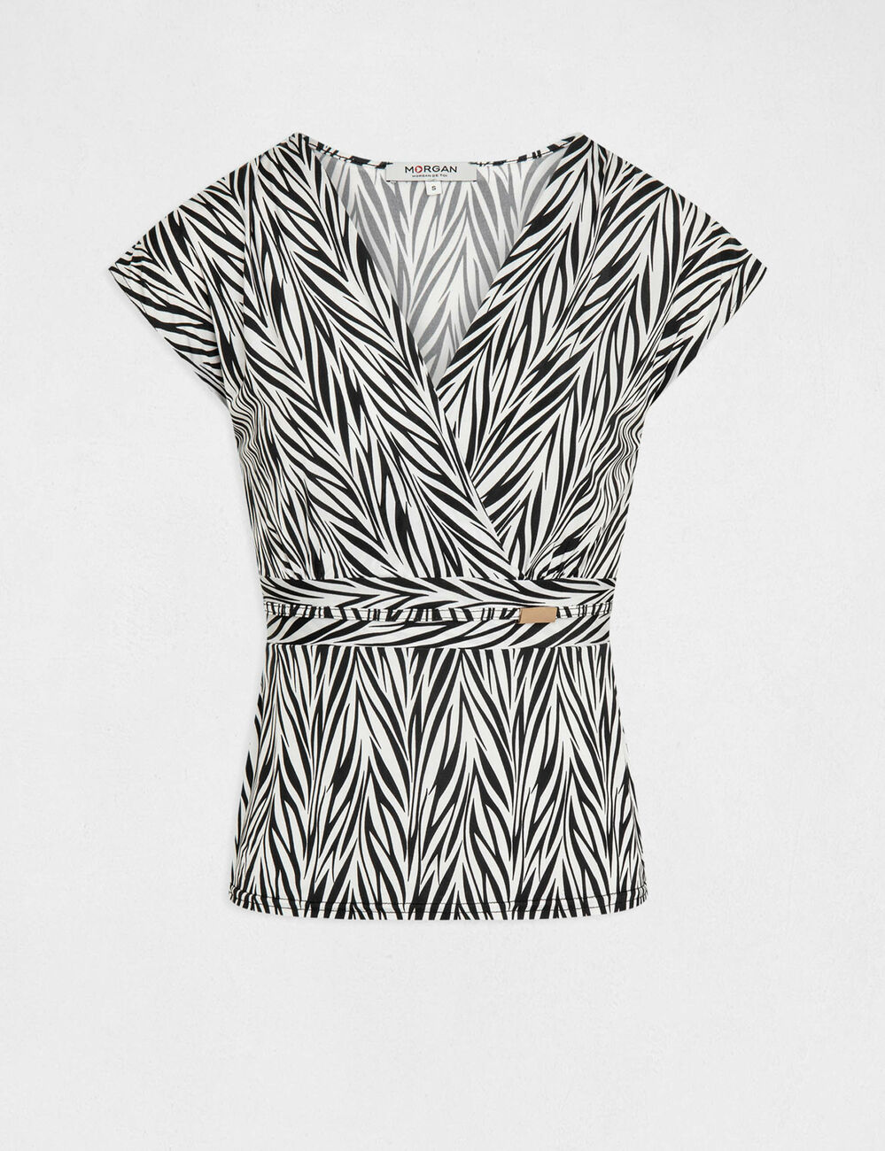 T-shirt manches courtes imprimé multico femme