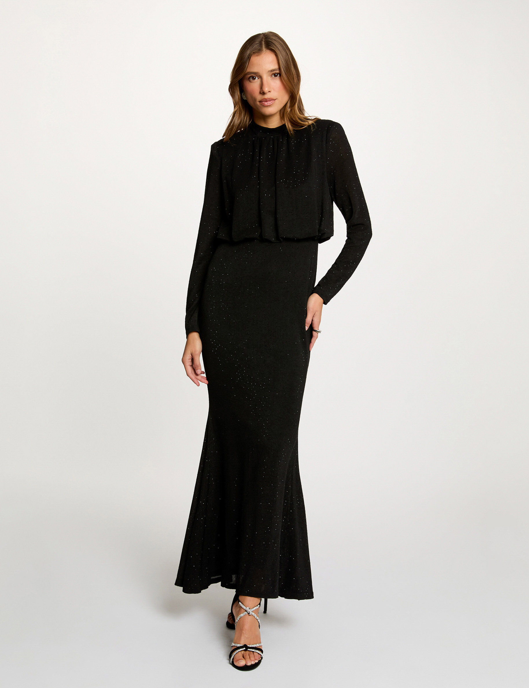 Robe maille brillante femme