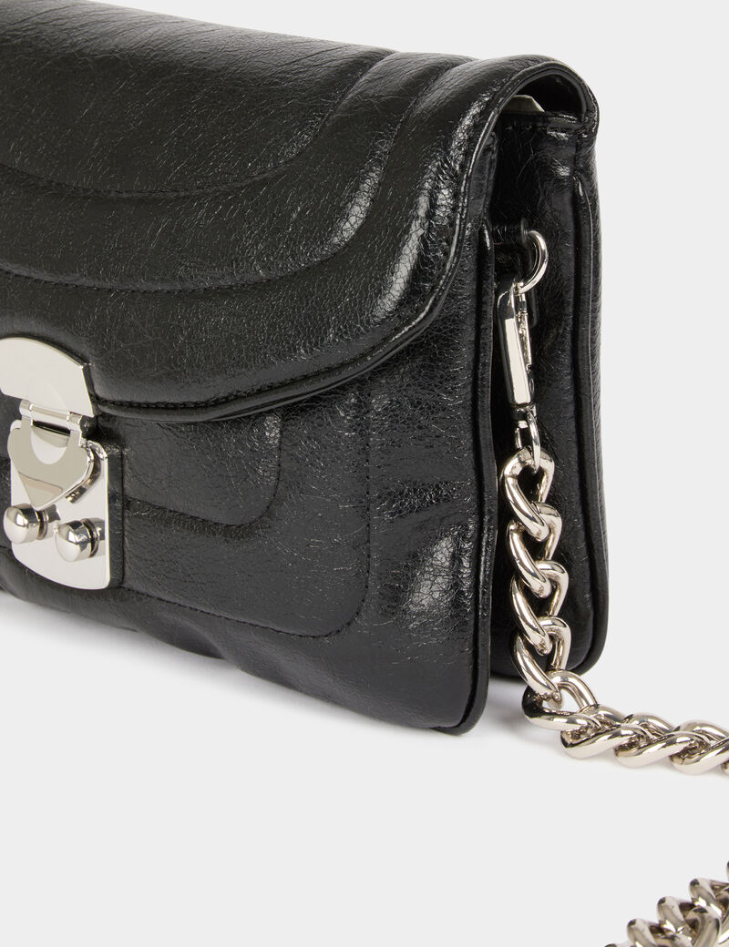 Sac avec anse chaîne noir femme
