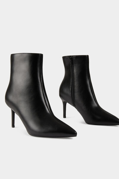 Bottines à talons aiguilles noir femme