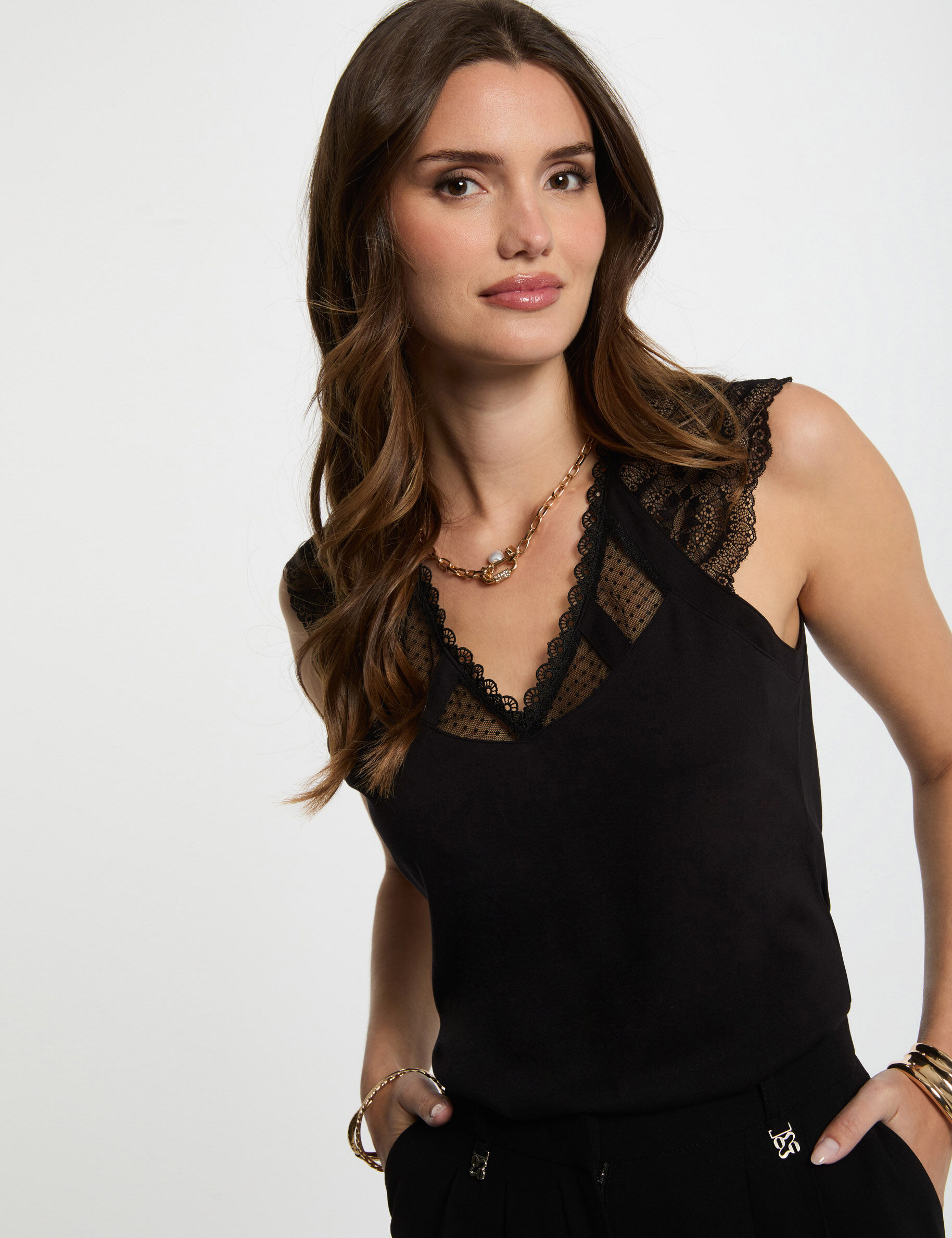 T shirt manches courtes cognac femme - vue 8