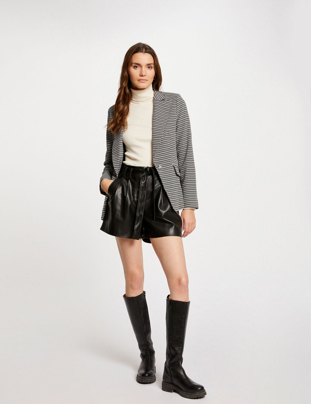 Blazer imprimé géométrique multico femme