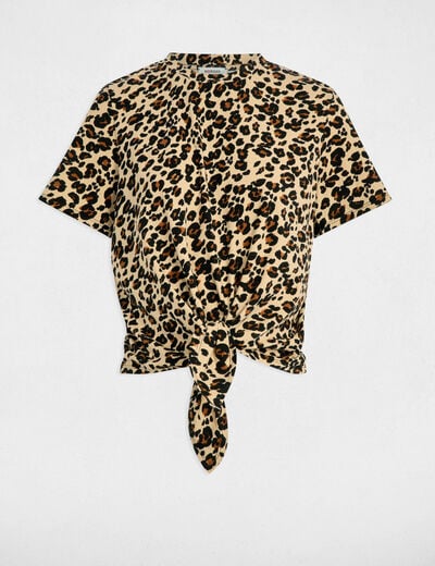 T-shirt manches courtes multicolore femme