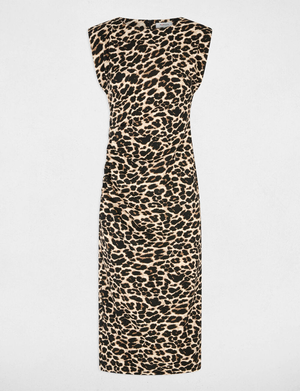 Robe maille sans manches multicolore femme