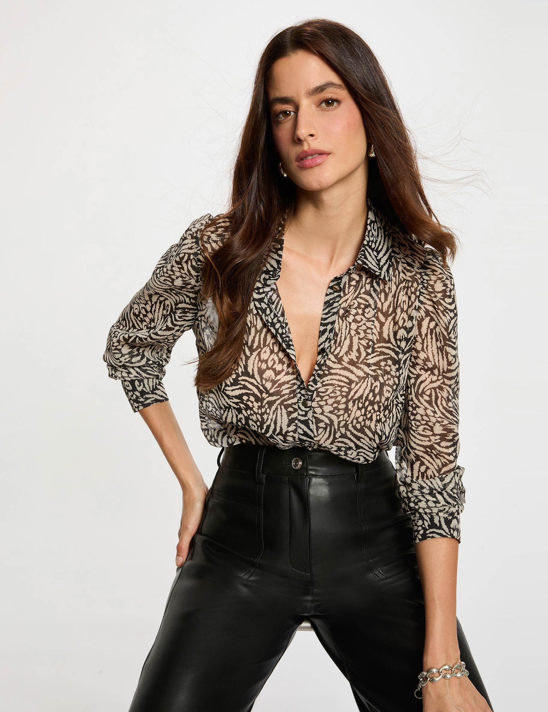 Chemise fluide imprimée femme - vue 2