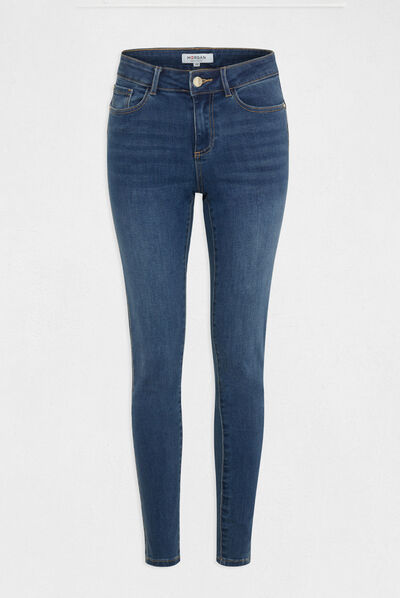 Jeans slim avec liserés métallisés jean stone femme