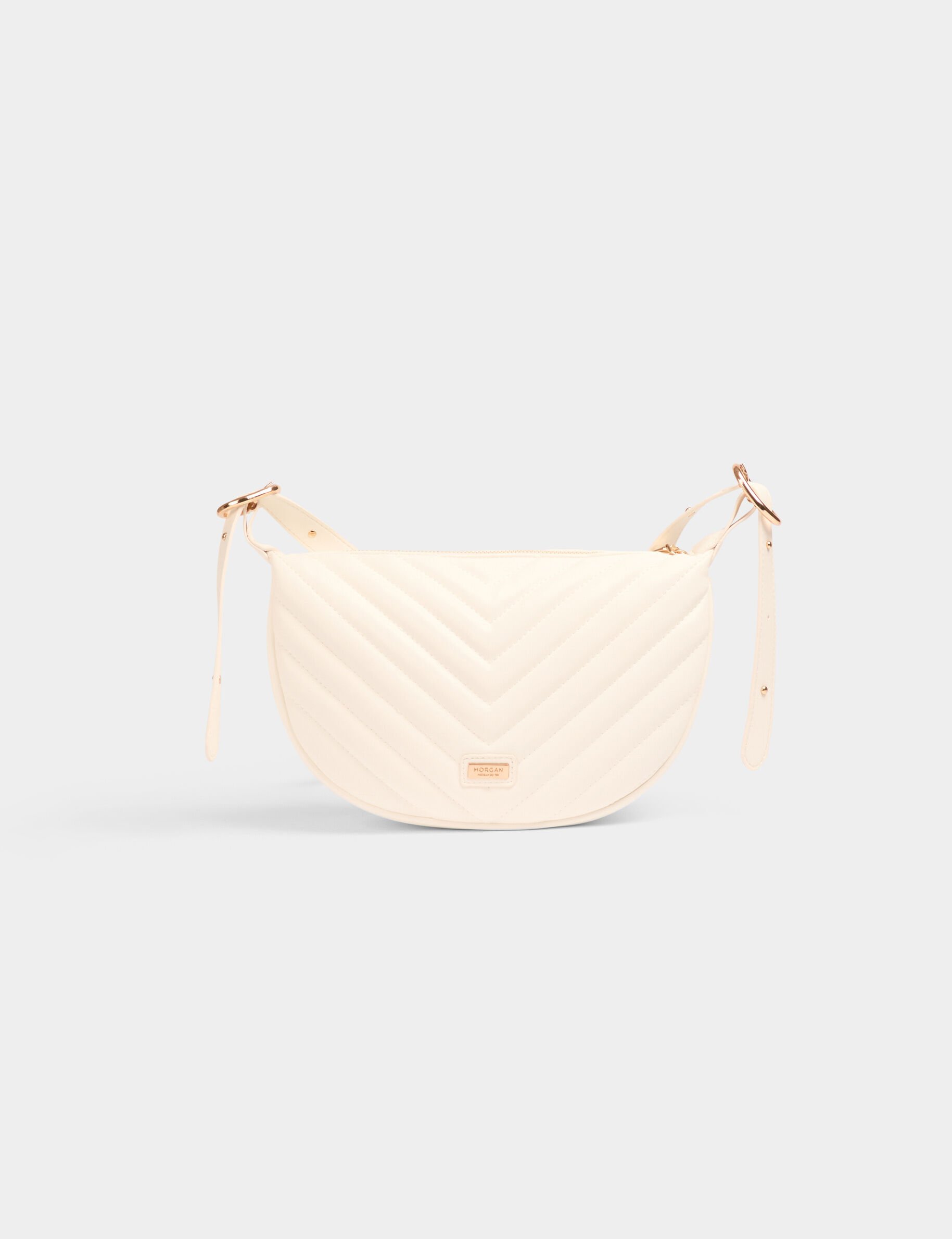 Sac demi-lune matelassé - Morgan - Modalova