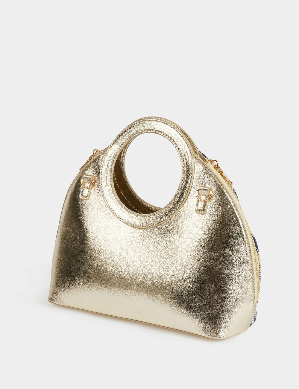 Sac tressé à rayures multicolore femme