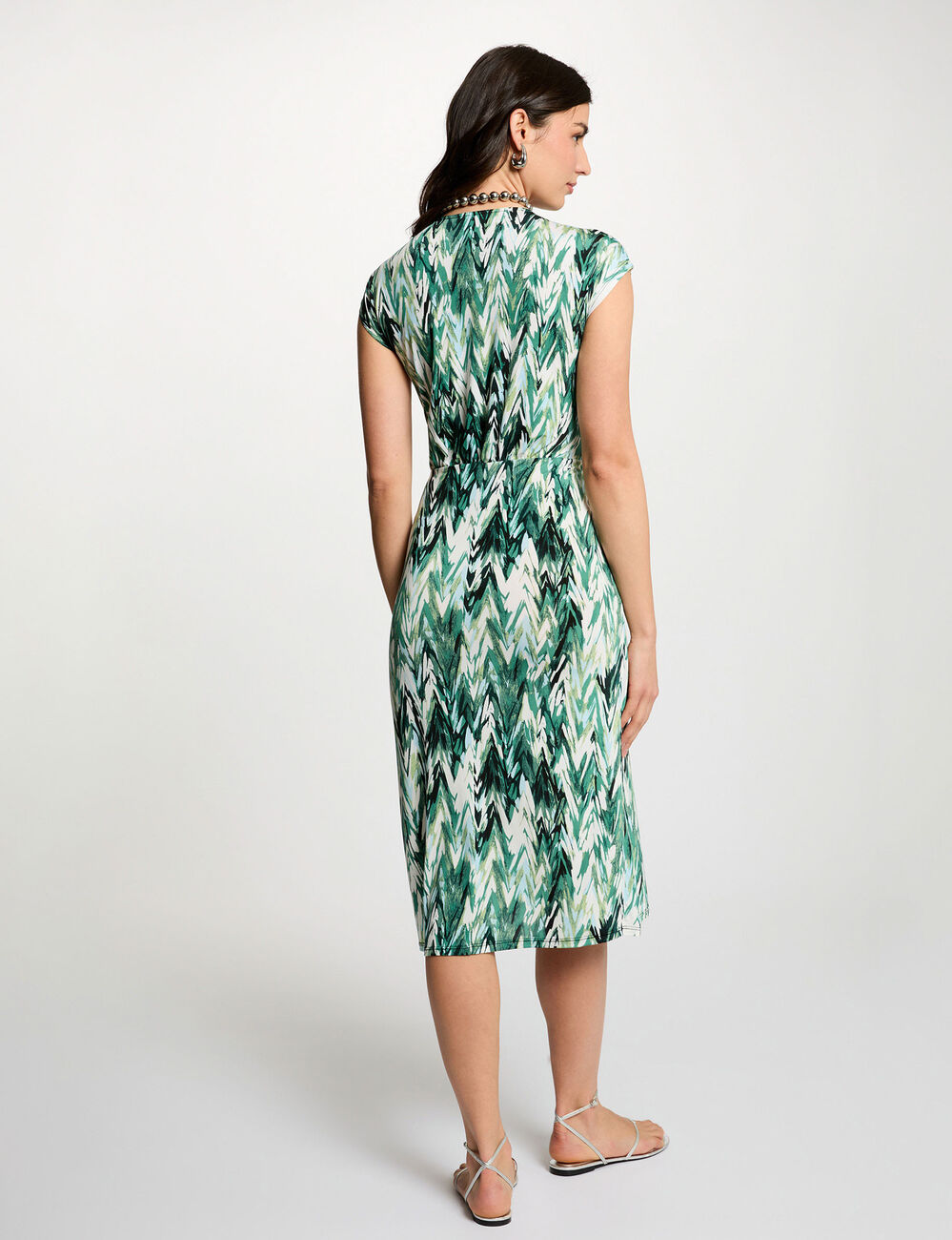 Robe droite imprim&eacute;e multicolore femme