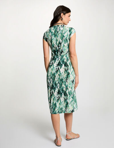 Robe droite imprim&eacute;e multicolore femme