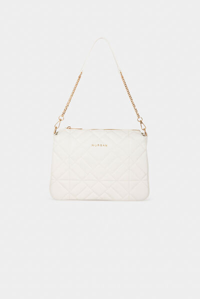 Sac matelassé pour porté-épaule blanc femme