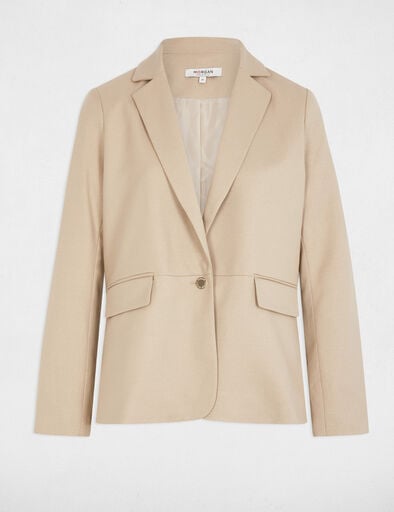 blazer fils metallises marron clair femme Blazer fils métallisés marron clair femme