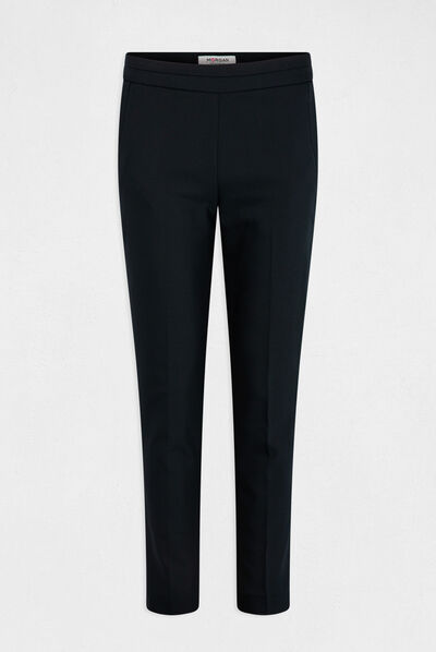 Pantalon cigarette 7/8ème marine femme