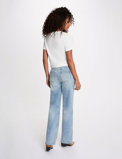 T-shirt manches courtes blanc femme