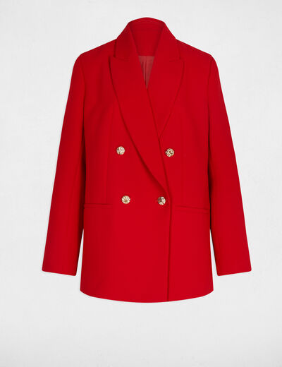 Veste oversize rouge femme