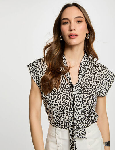 T-shirt manches courtes blanc femme
