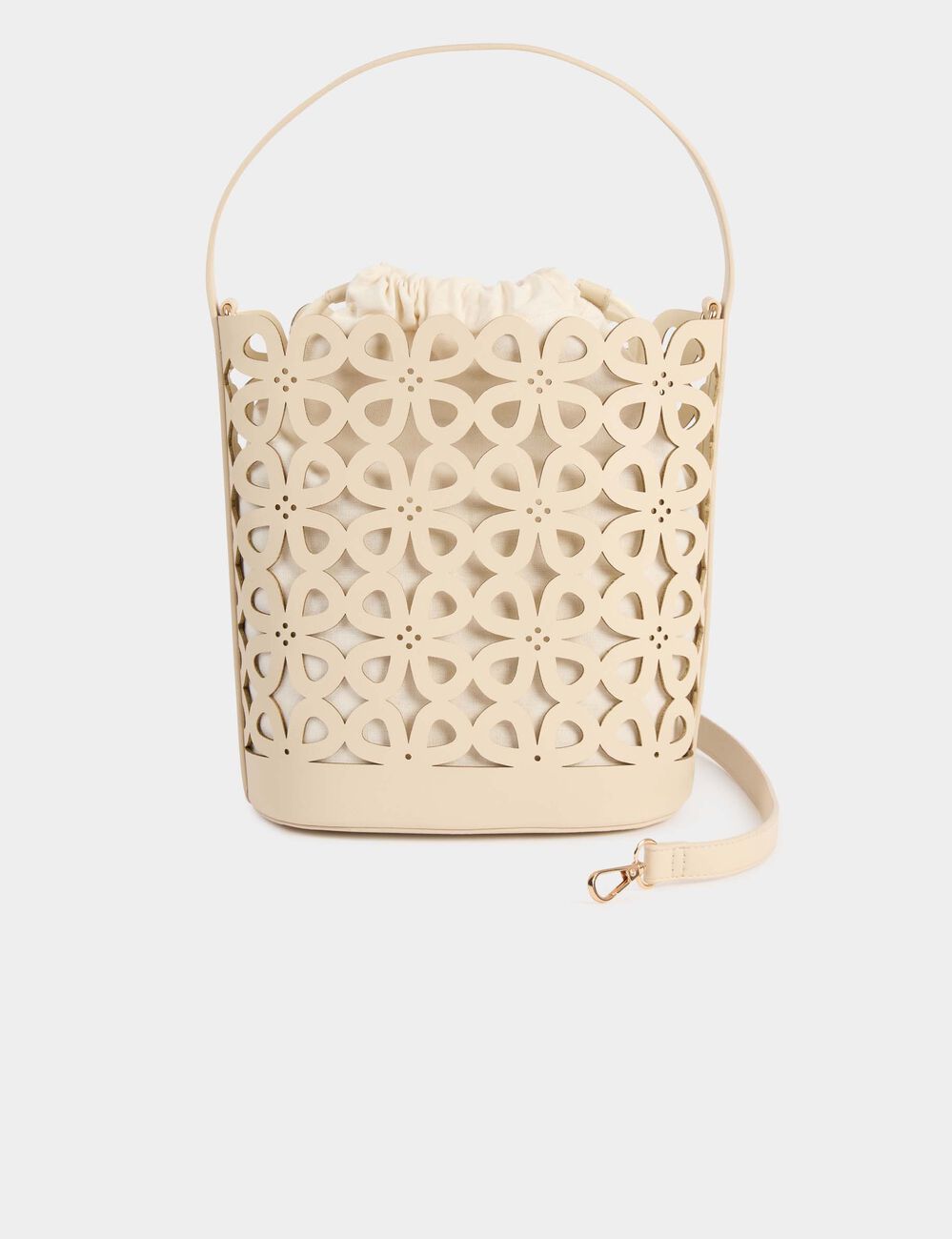 Sac sceau d&eacute;coup&eacute; blanc femme