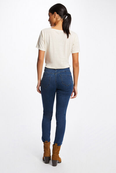 Jeans slim taille standard jean stone femme