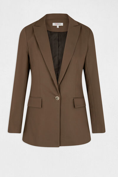 Veste city droite vert kaki femme