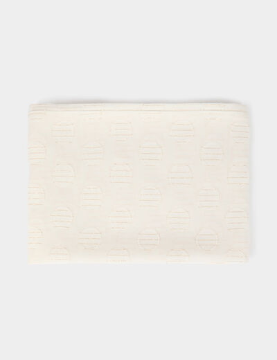 Foulard à pois blanc femme