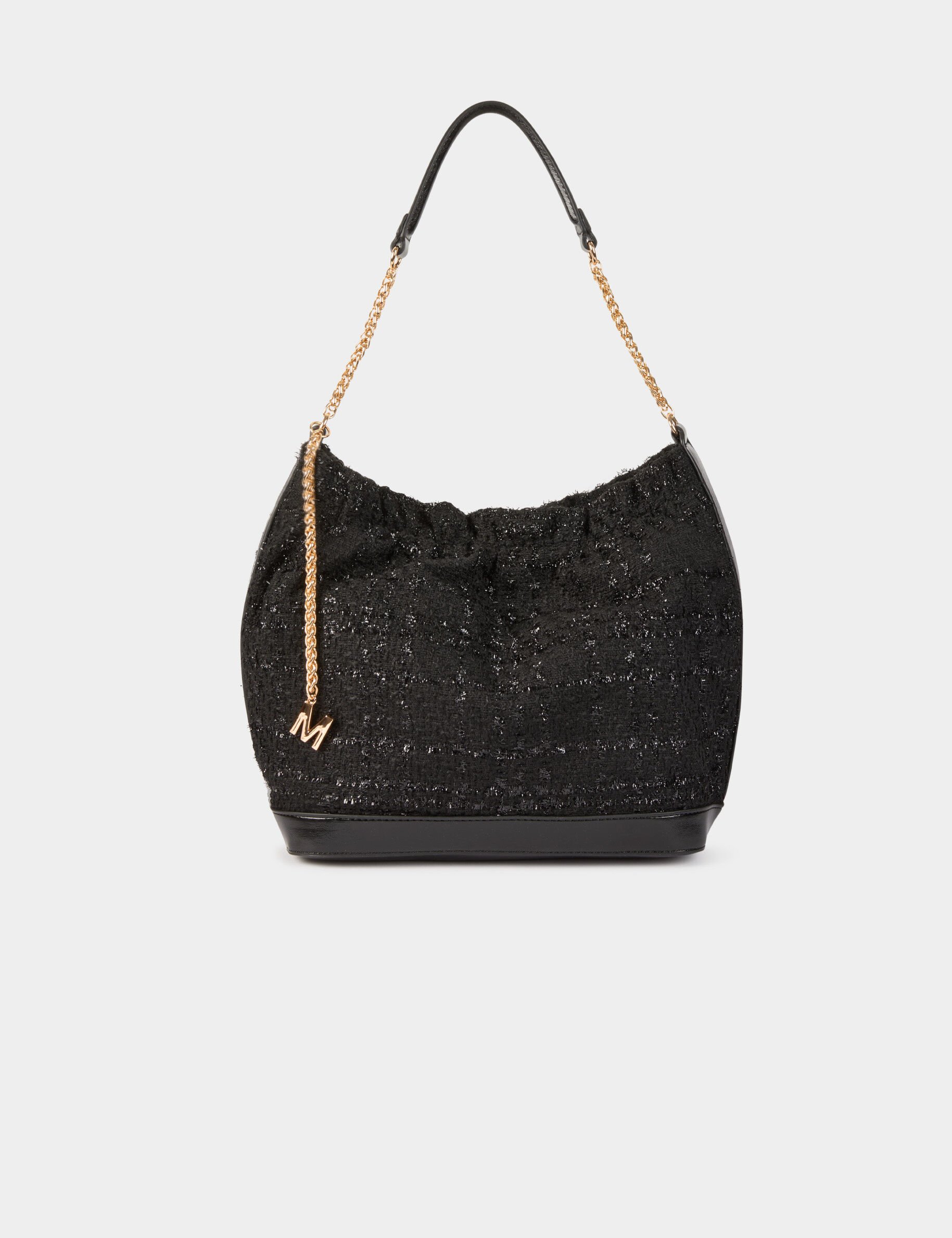 Sac tweed métallisé femme