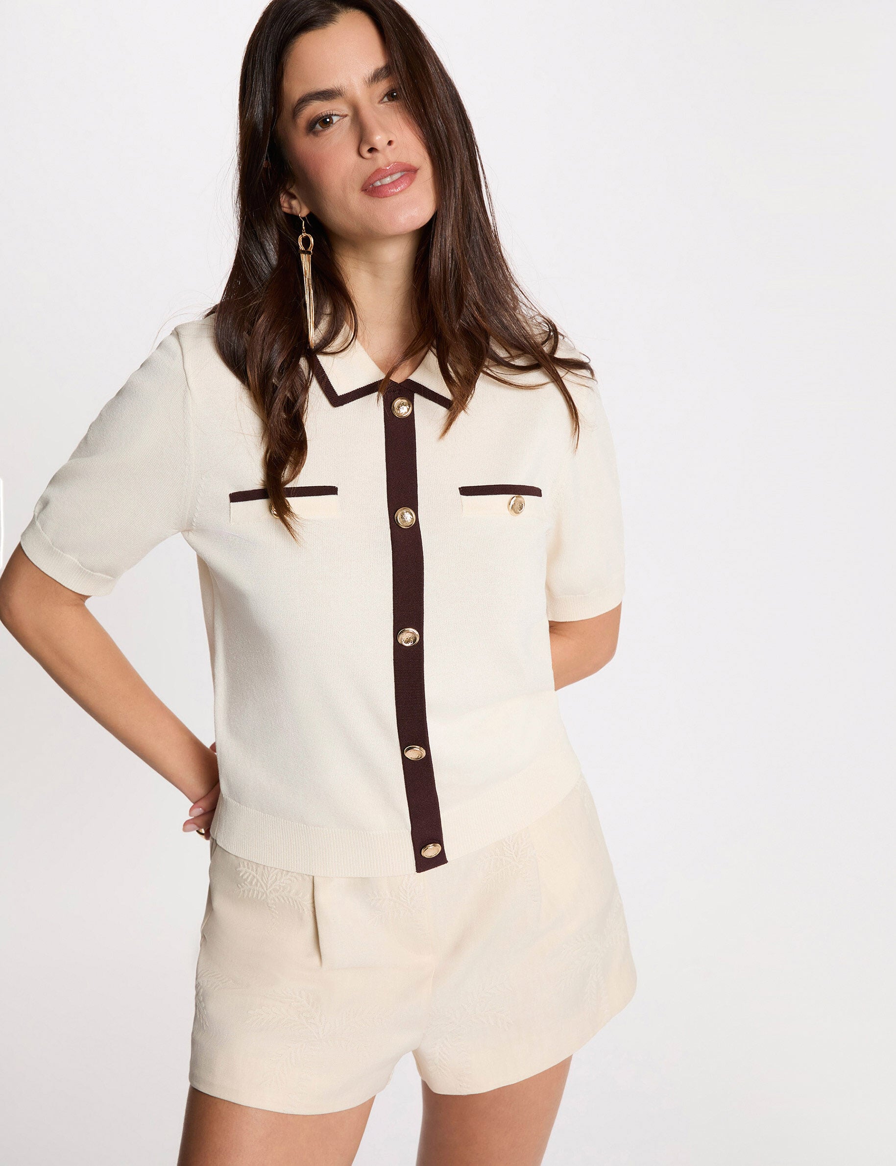 Gilet manches courtes femme