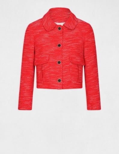 Veste droite boutonnée
