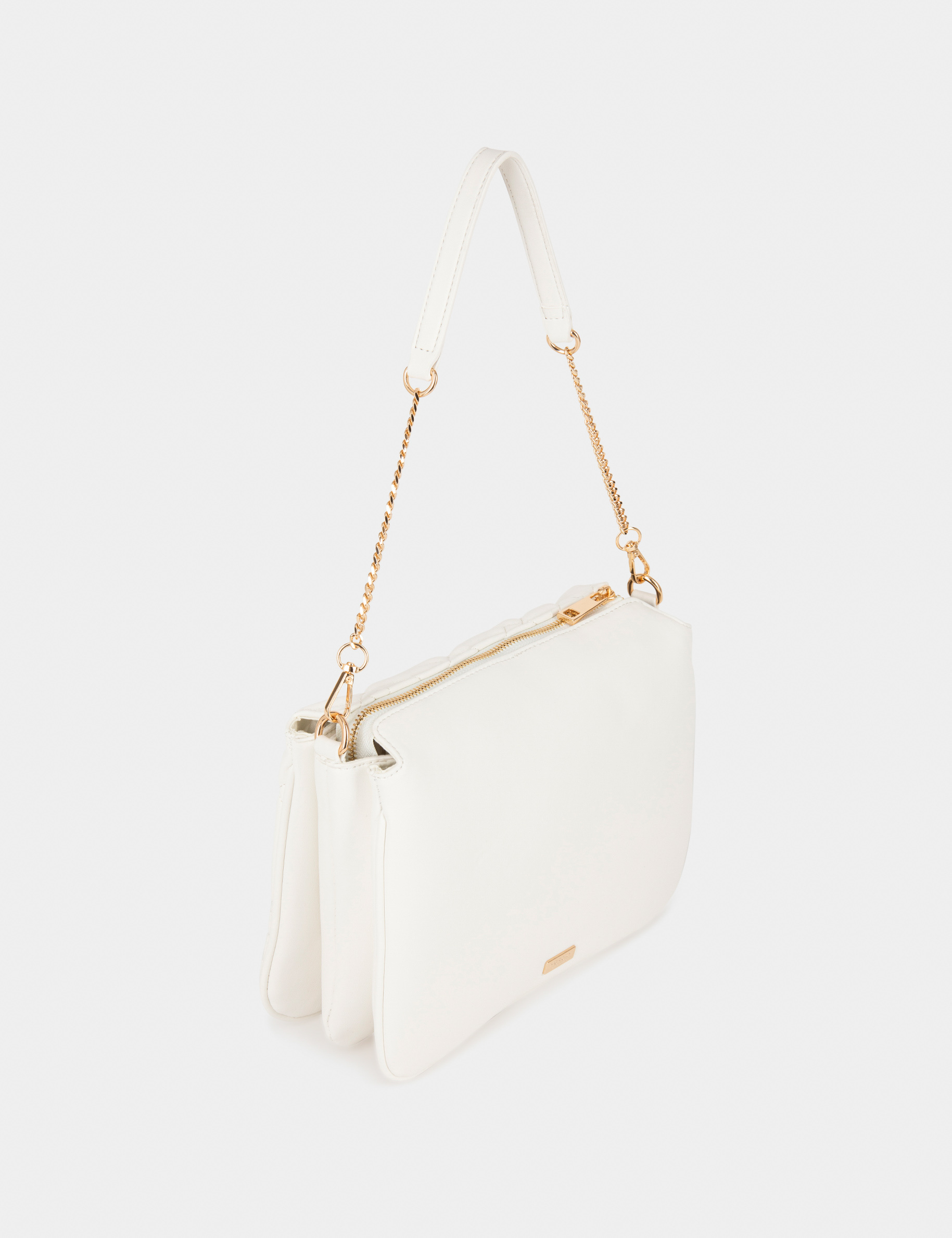 Sac matelassé pour porté-épaule blanc femme Sac matelassé pour porté-épaule blanc femme