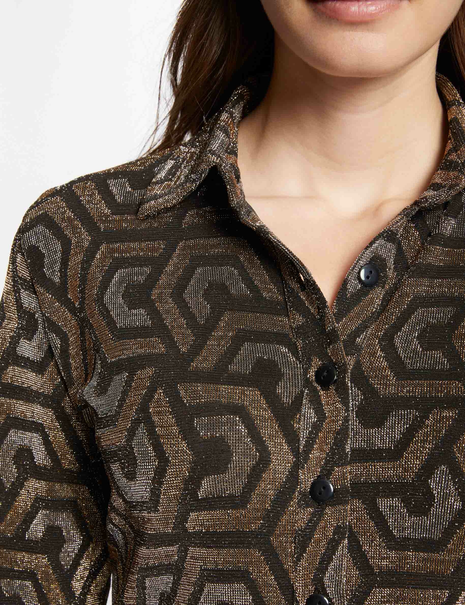 T-shirt imprimé géométrique multico femme