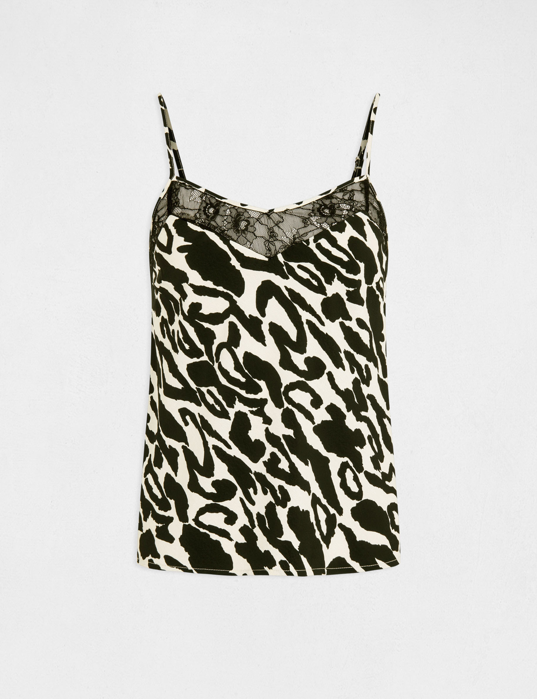 blouse bretelles fines imprime animalier multico femme Blouse bretelles fines imprimé animalier multico femme