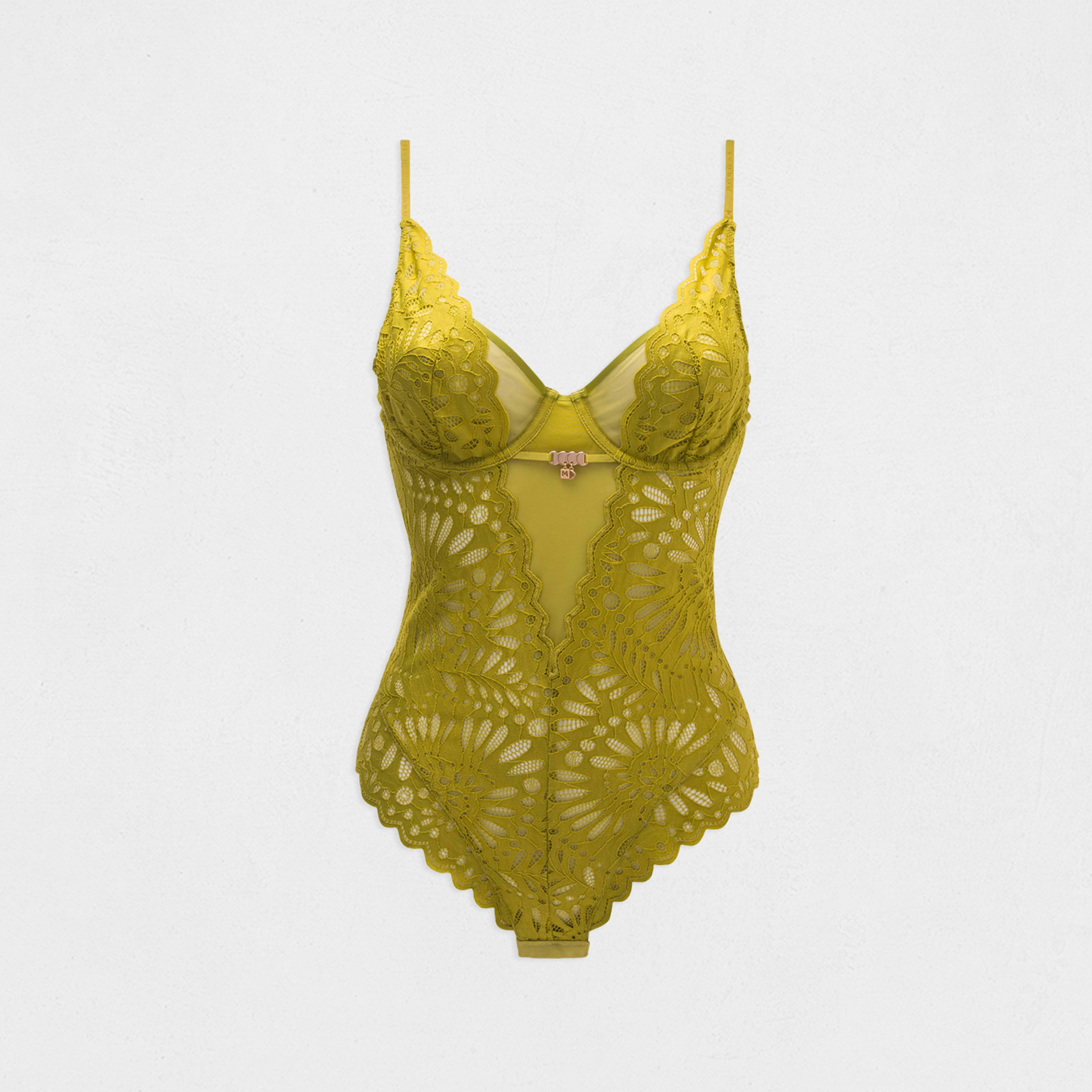 body en dentelle vert femme Body en dentelle vert femme