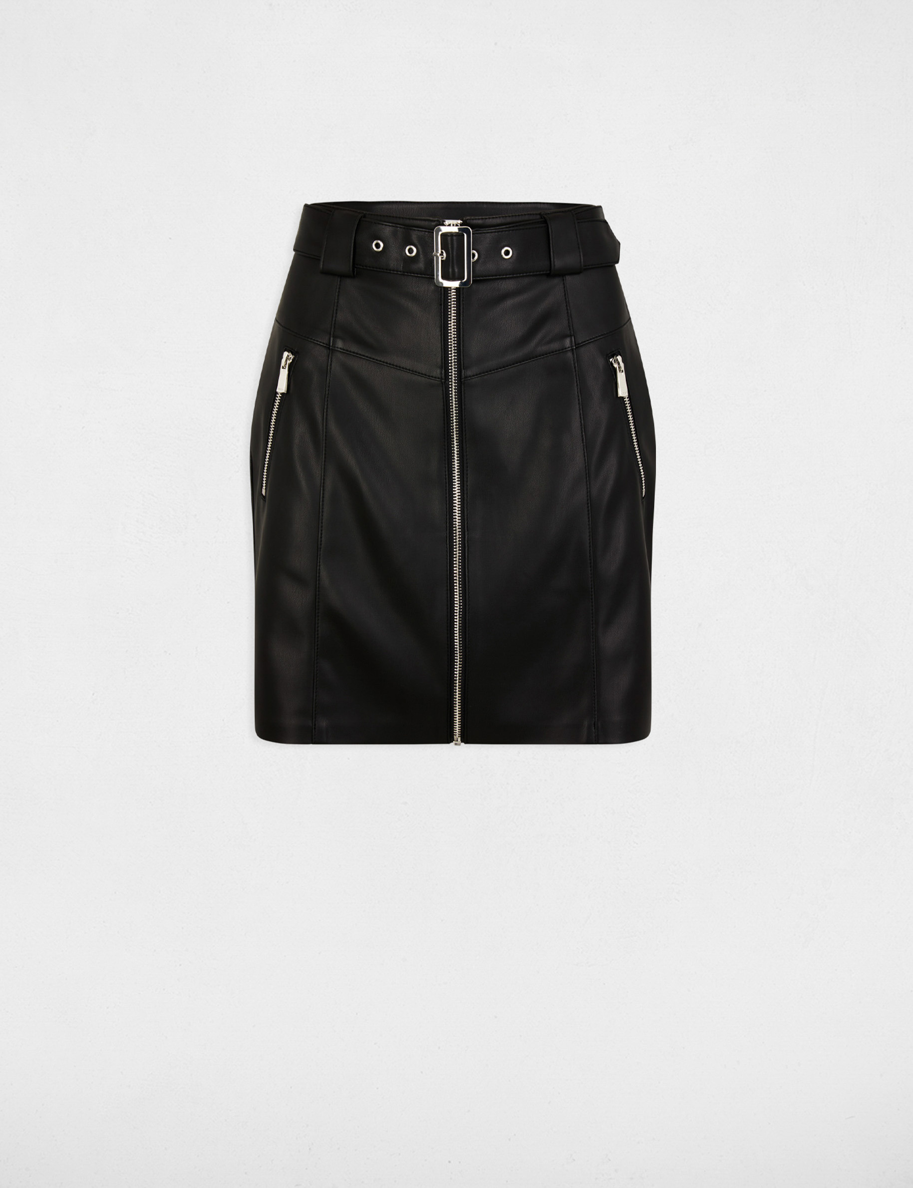 jupe courte simili cuir noir femme Jupe courte simili cuir noir femme