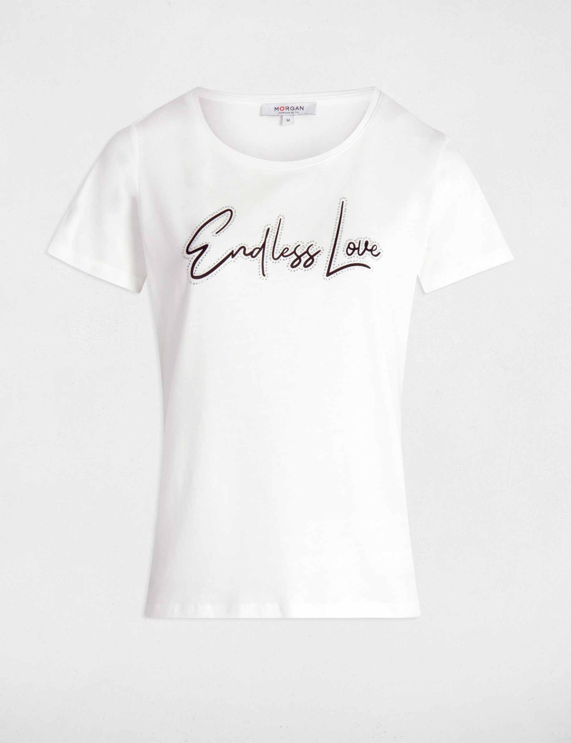 t shirt a inscription blanc femme T-shirt à inscription blanc femme